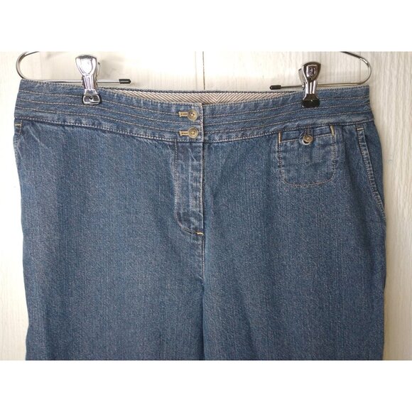 J. Jill Jeans Genuine Fit Womens Sz 8T 8 Tall Straight Leg Denim Below Waist - Picture 2 of 7